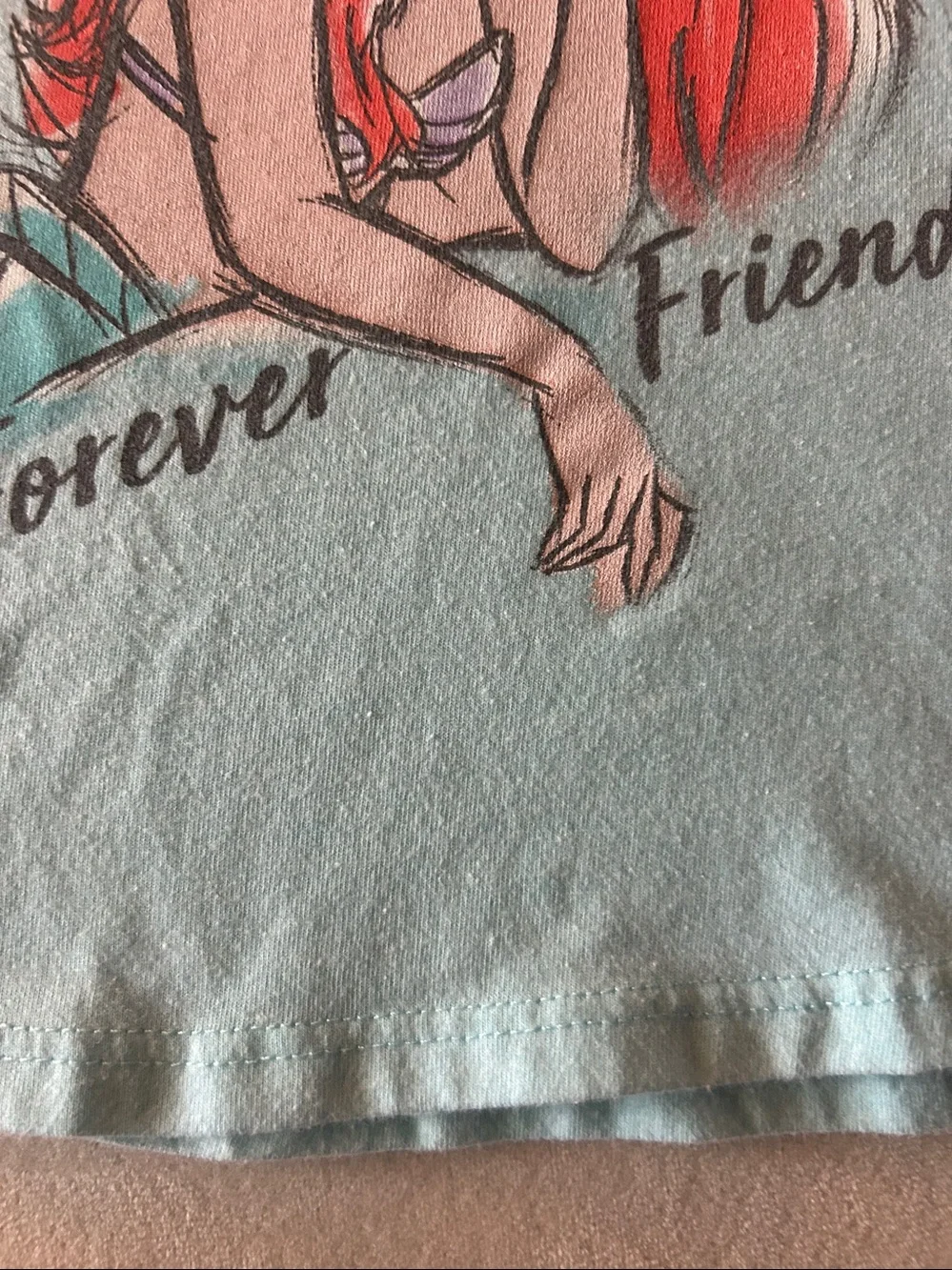 Disney Light Blue 'Forever Friends' Princess Graphic Tee